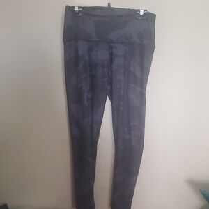 Lululemon Align High Rise Black Camo Leggings Size 10
